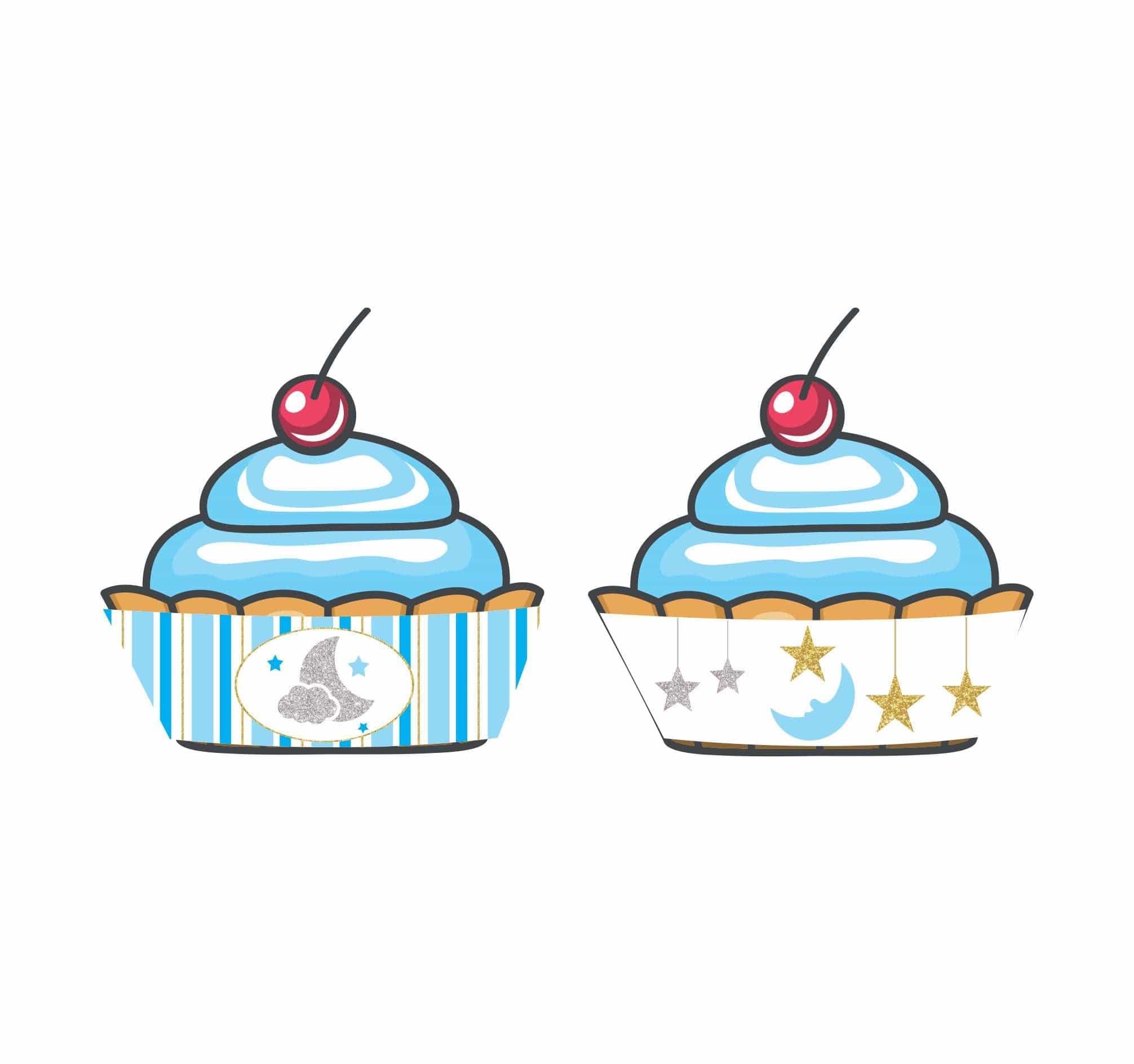 Twinkle Twinkle Little Star Boy Cupcake Wrappers THEME PARTIES Pretty UR Party