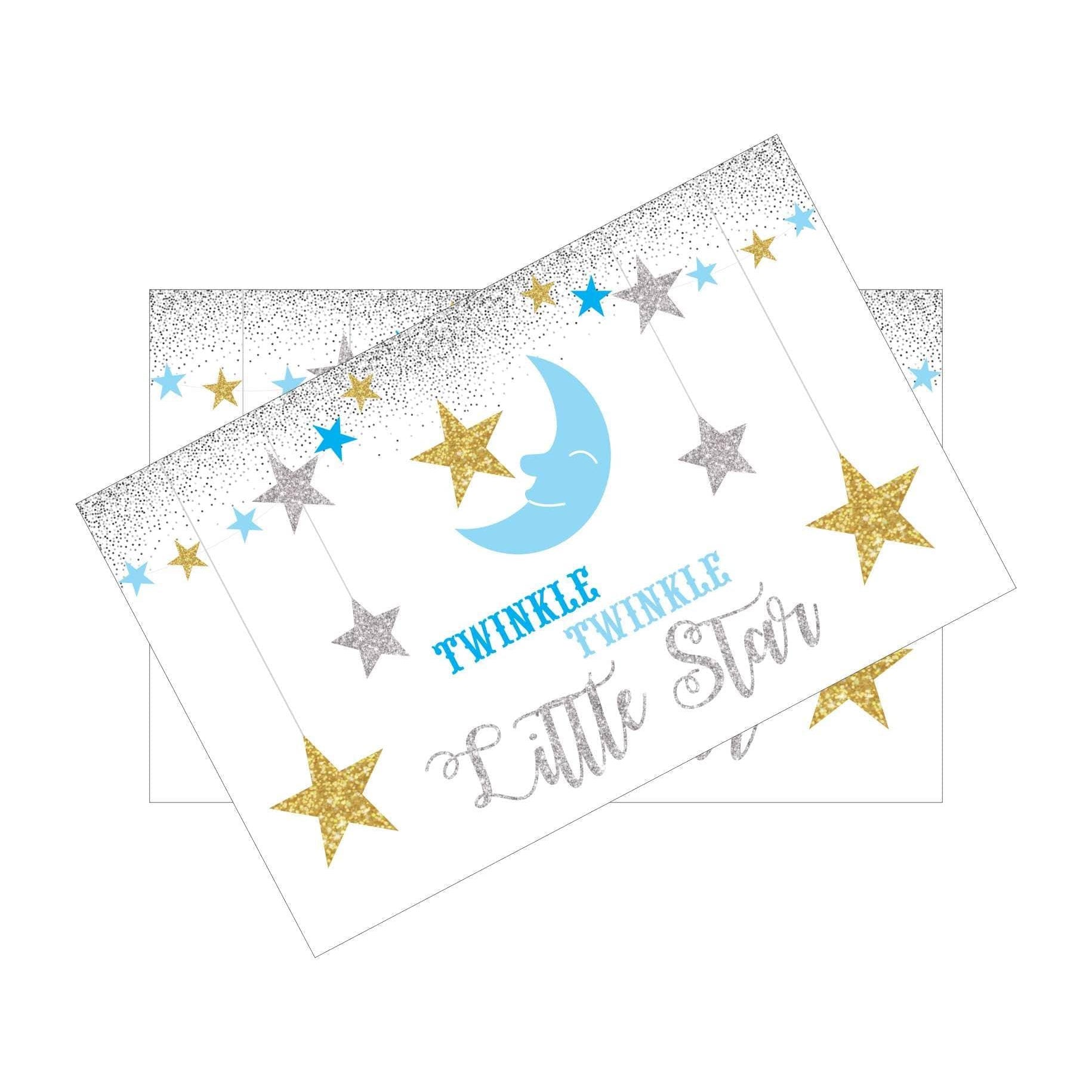 Twinkle Twinkle Little Star Boy Table Mats THEME PARTIES Pretty UR Party