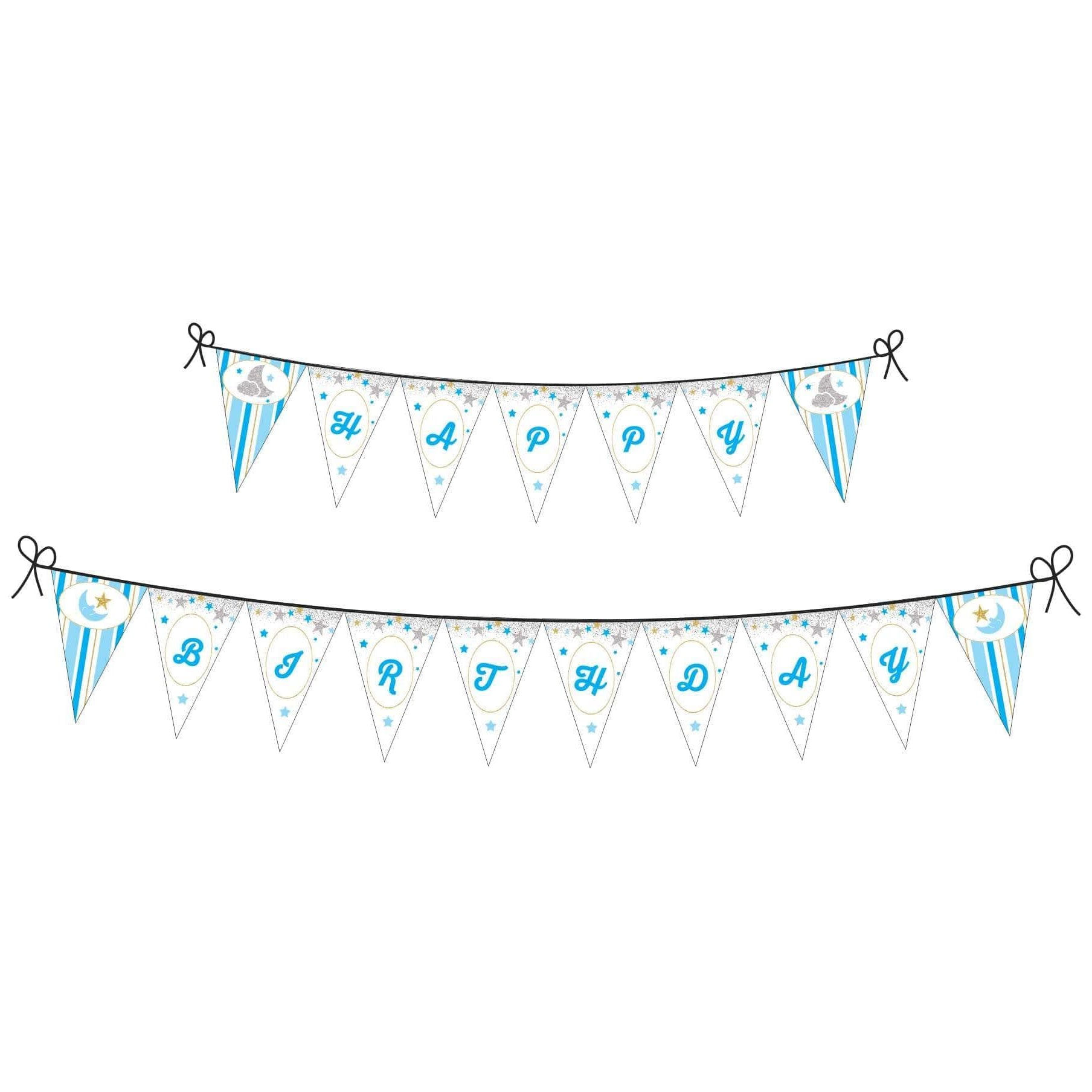 Twinkle Twinkle Little Star Boy Theme Bunting THEME PARTIES Pretty UR Party