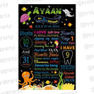 Under the Sea Chalkboard Poster PERSONALISED Pretty UR Party