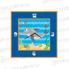 Personalised Under The Sea Clock THEME PARTIES Pretty UR Party