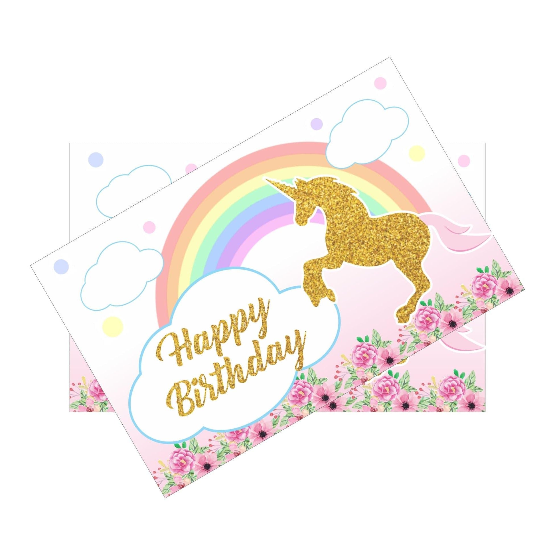 Unicorn Theme Table Mats THEME PARTIES Pretty UR Party