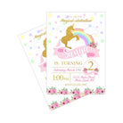 Unicorn Theme Invitations ALL PARTY SUPPLIES Pretty UR Party