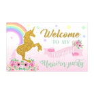 Unicorn Entrance Banner / Door Sign THEME PARTIES Pretty UR Party
