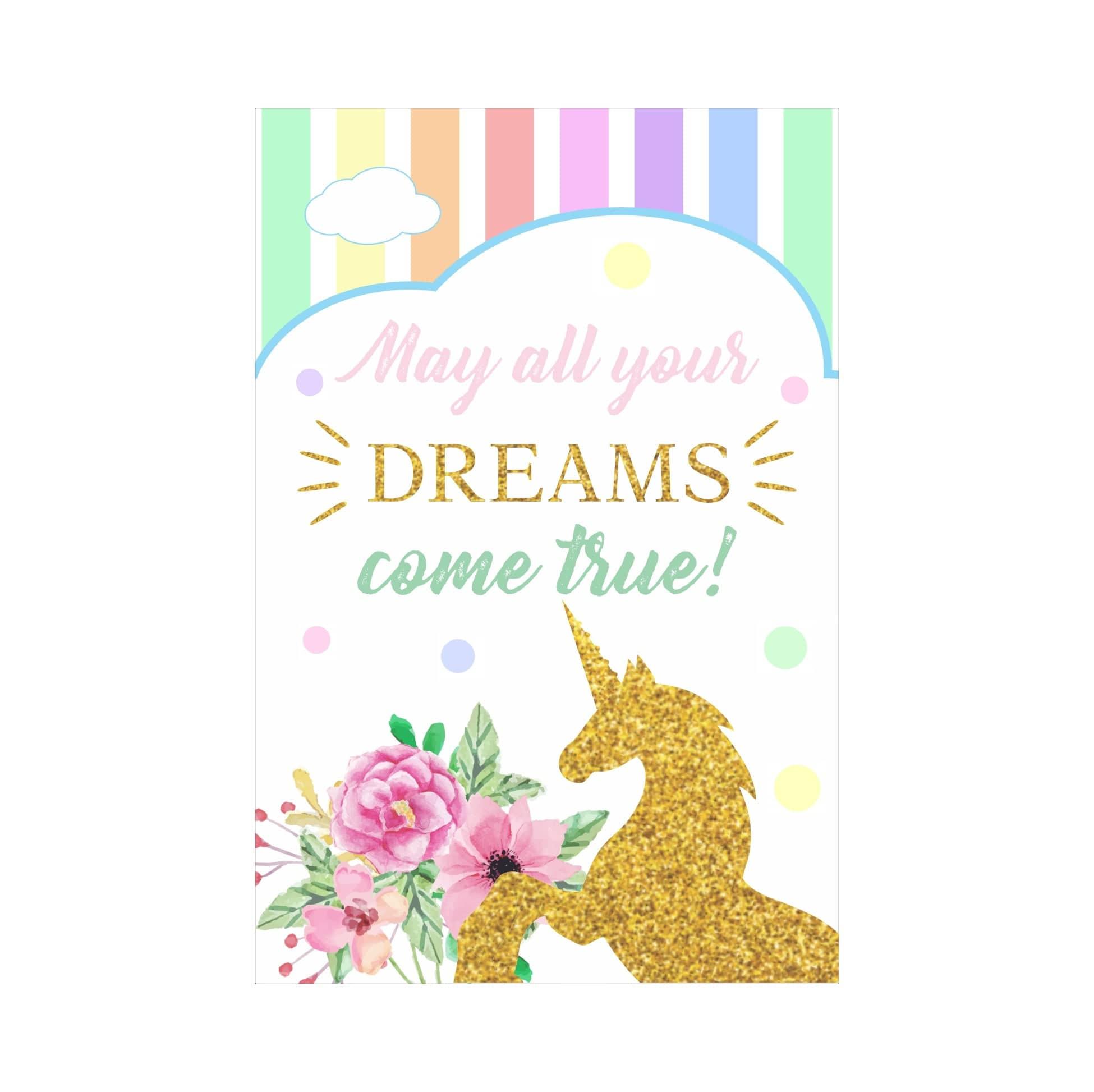 Unicorn Poster 04 THEME PARTIES Pretty UR Party