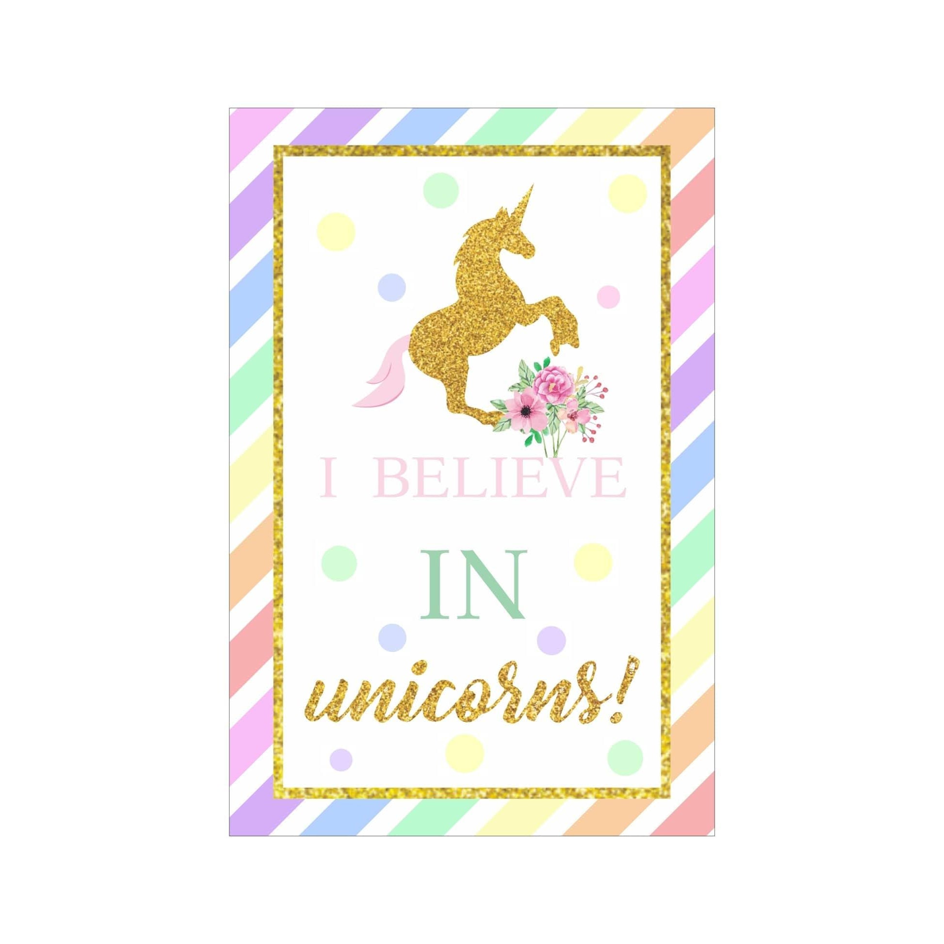Unicorn Poster 01 THEME PARTIES Pretty UR Party