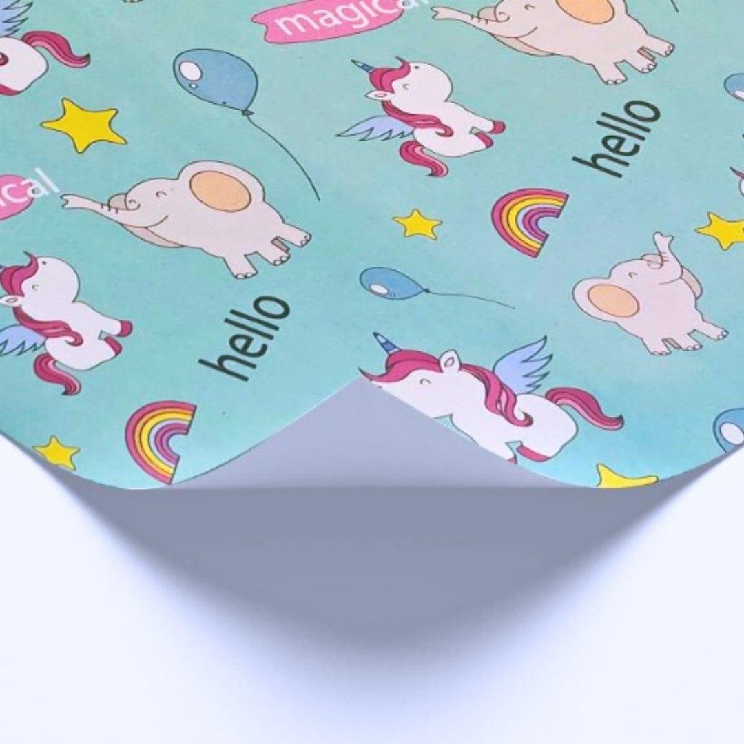 Unicorn Wrapping paper (pack of 5) RETURN GIFTS Pretty UR Party