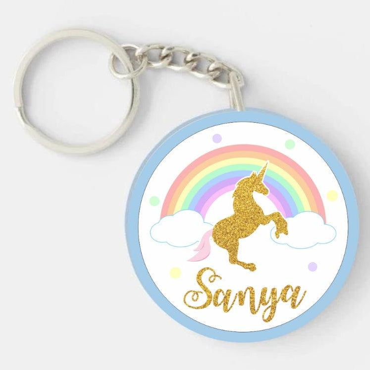 Personalised Unicorn Keychain THEME PARTIES Pretty UR Party