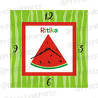 Personalised Watermelon Theme Clock THEME PARTIES Pretty UR Party
