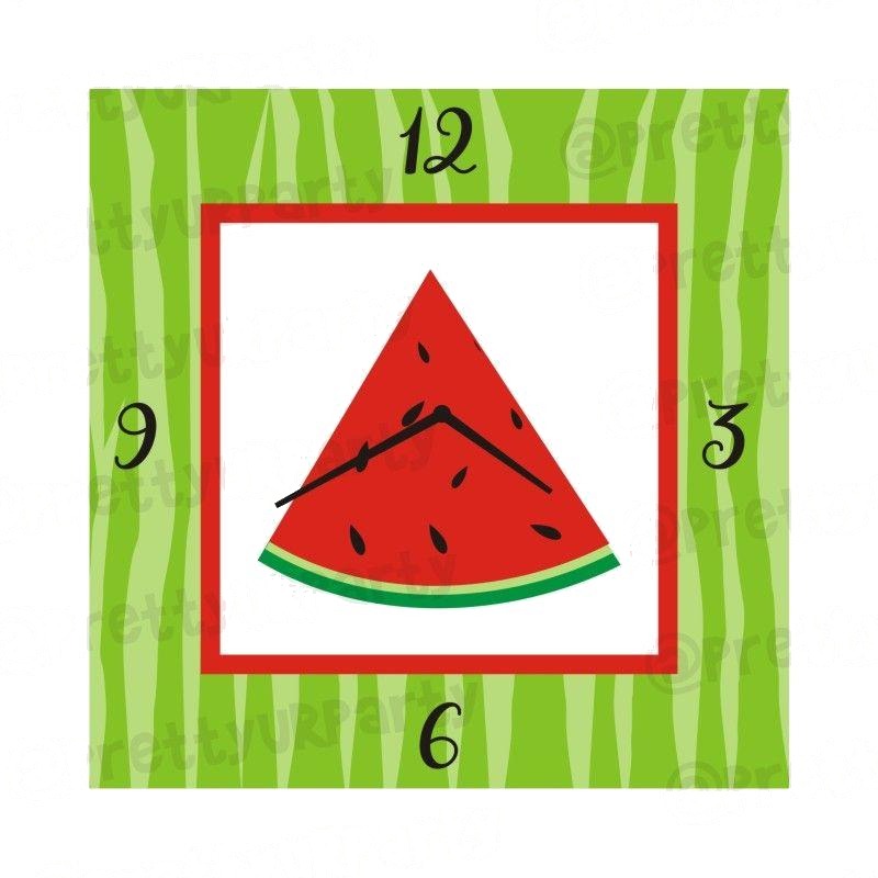 Personalised Watermelon Theme Clock — image 3