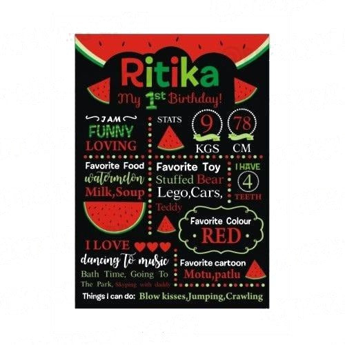 Watermelon Chalkboard Poster