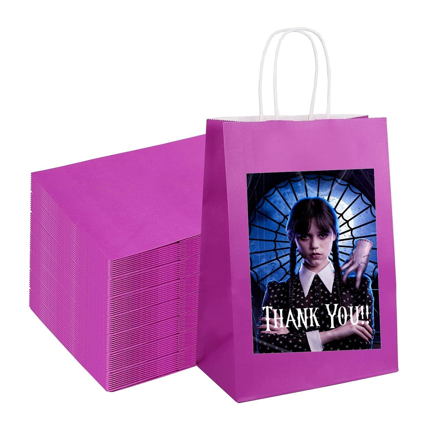 Wednesday theme Gift bags - Pack of 10 ALL PARTY SUPPLIES Pretty UR Party