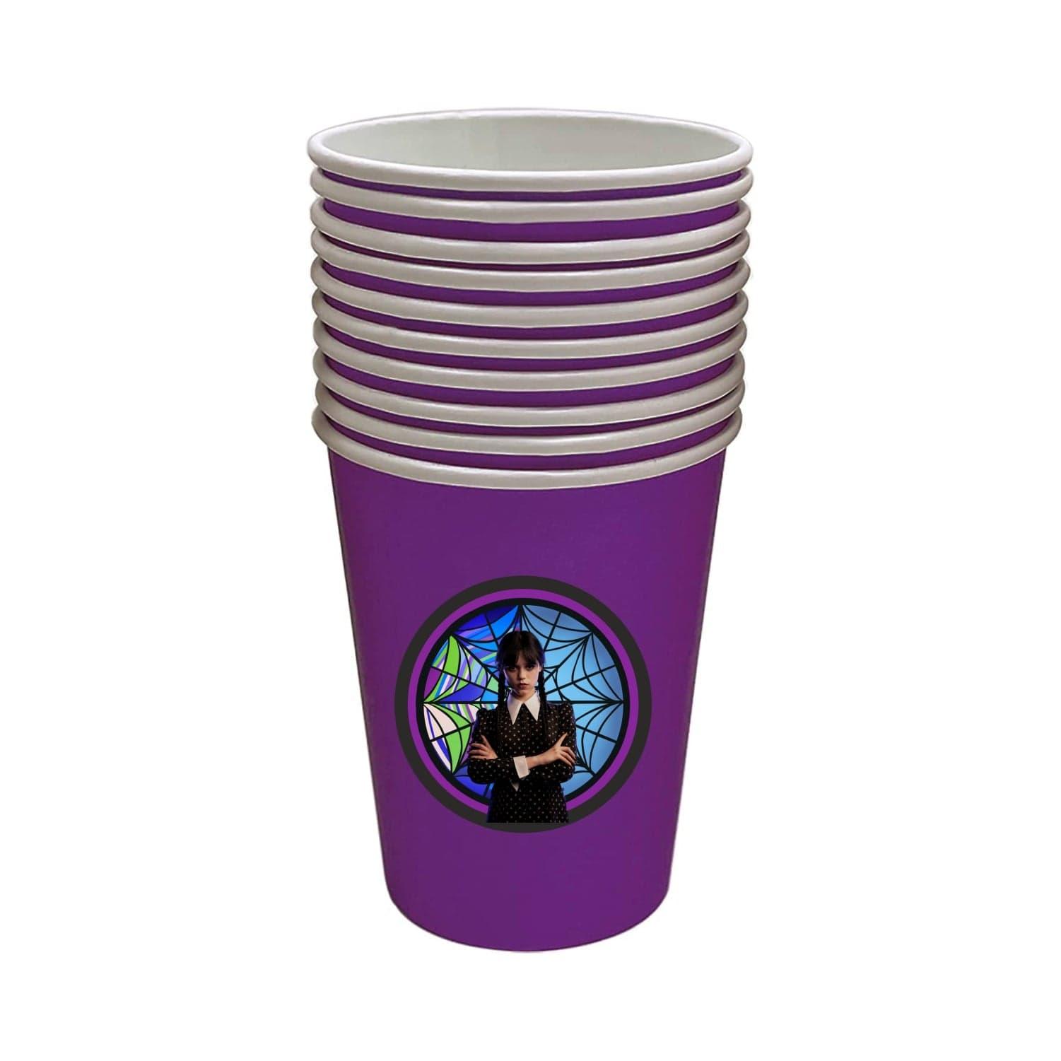 Wednesday theme Paper Cups TABLEWARE Pretty UR Party