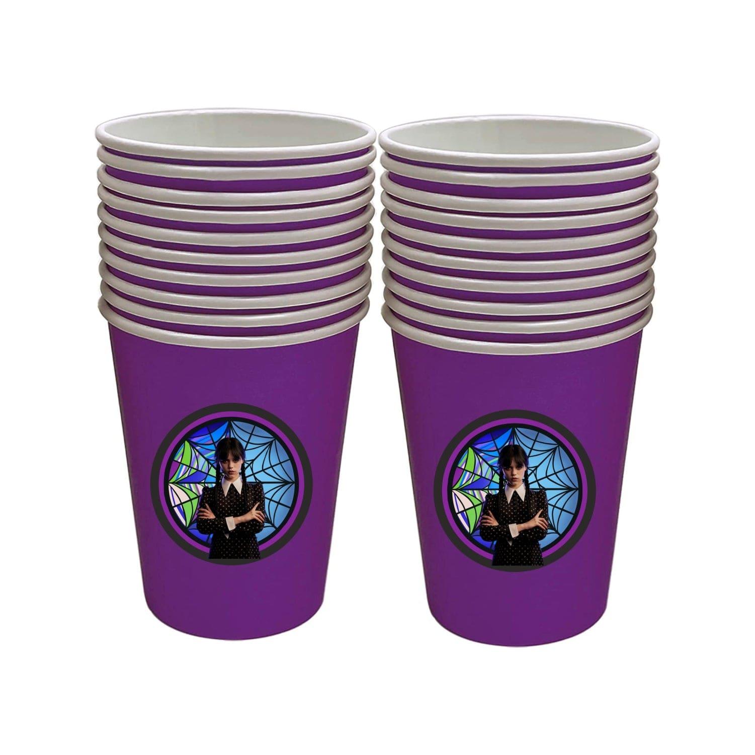Wednesday theme Paper Cups TABLEWARE Pretty UR Party