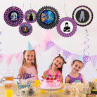 Wednesday Paper Fans - Set of 6 DECORATIONS Pretty UR Party