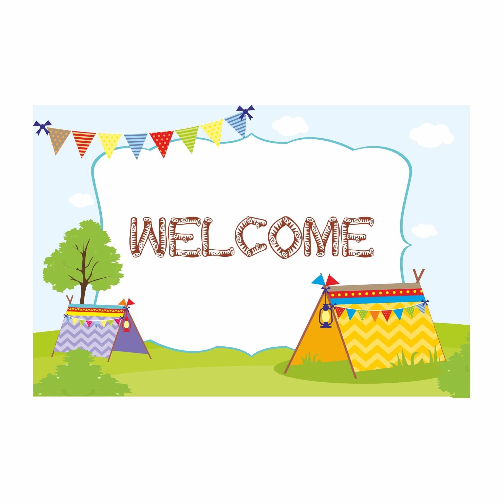 Camping Party Decorations Kit - 80 Pieces Combo pack BIRTHDAYS Pretty UR Party