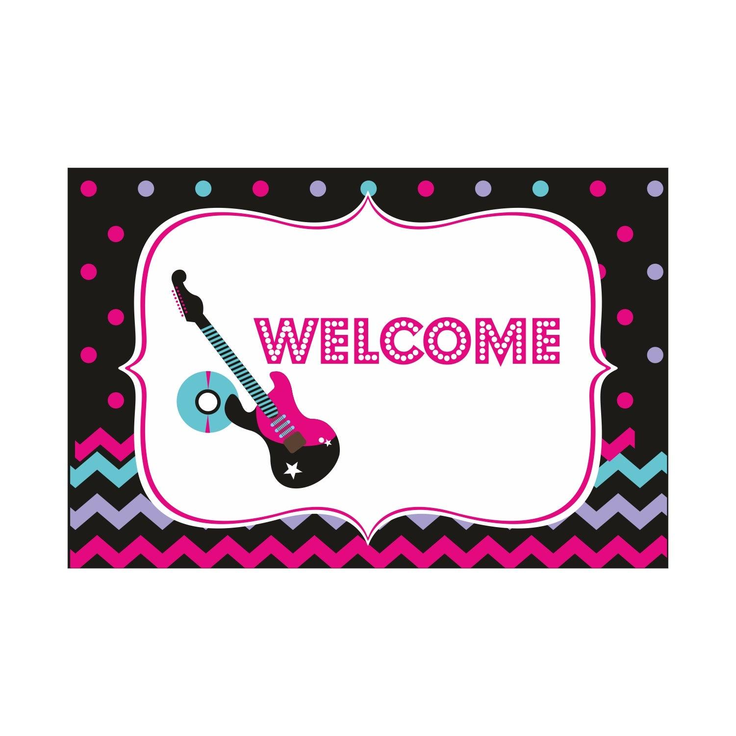 Girly Rockstar Party Decorations Kit - 80 Pieces Combo Pack BIRTHDAYS Pretty UR Party