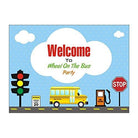 Wheels On The Bus Party Decorations - 80 pcs package THEME PARTIES Pretty UR Party