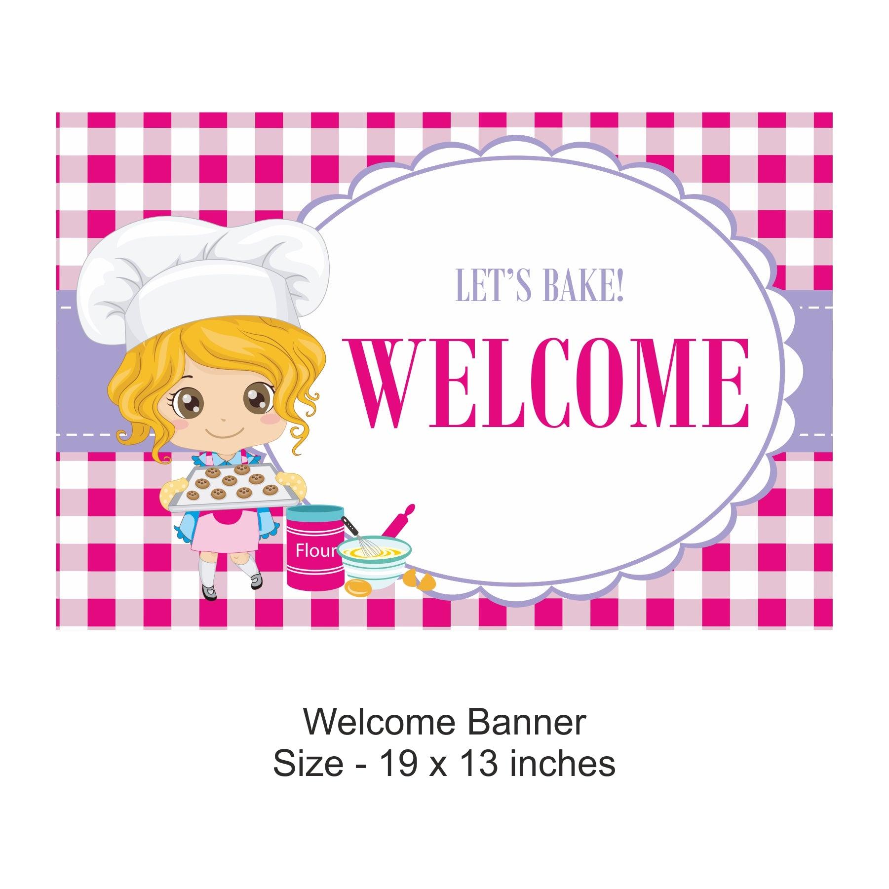 Little Baker Party Decorations Kit - 80 Pieces Combo Pack BIRTHDAYS Pretty UR Party