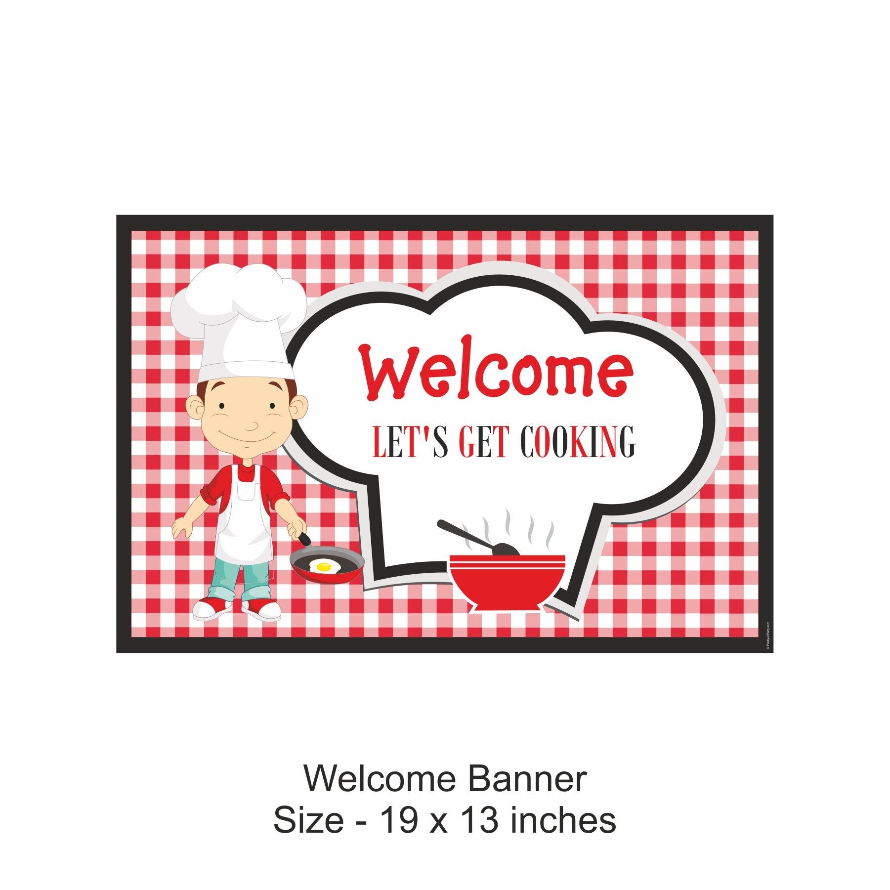 Little Chef Red Party Decorations Package - 70 pieces Combo PACKAGES Pretty UR Party