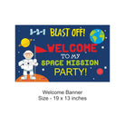 Space Party Decorations Kit - 80 pieces Combo Pack BIRTHDAYS Pretty UR Party