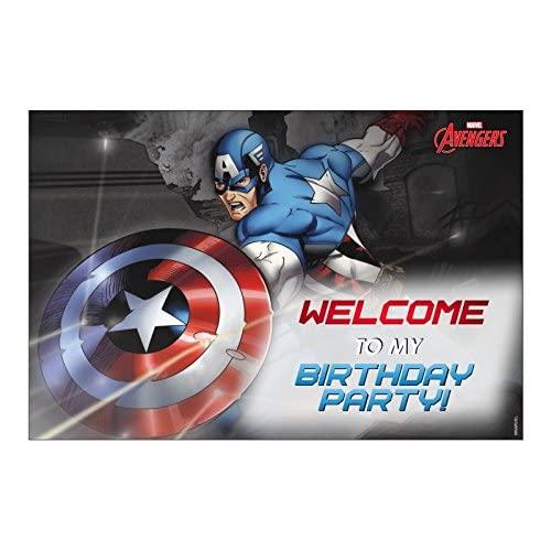 Marvel Captain America Party Decorations Kit - 80 pieces combo pack THEME PARTIES Pretty UR Party