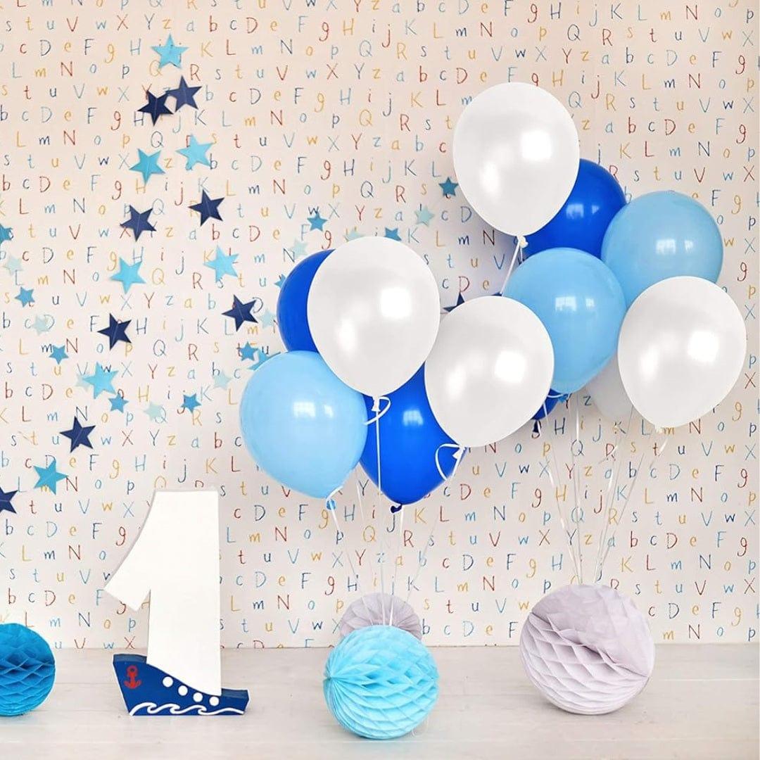 White Metallic Latex Balloon BALLOONS Pretty UR Party