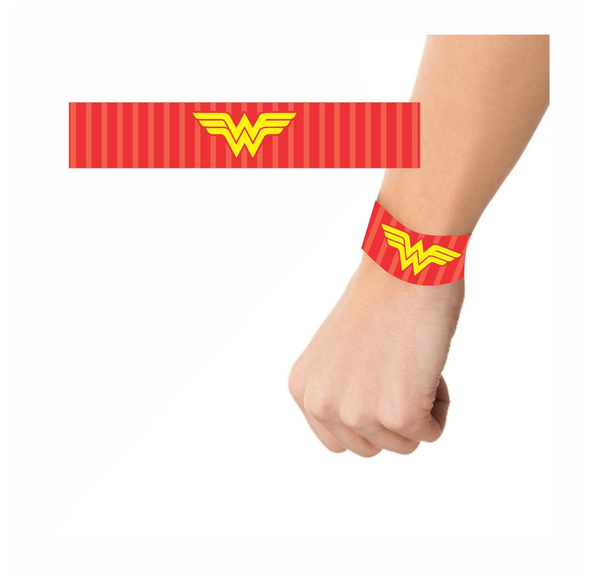 Wonder Woman Theme Wrist Bands - Pack of 10 THEME PARTIES Pretty UR Party