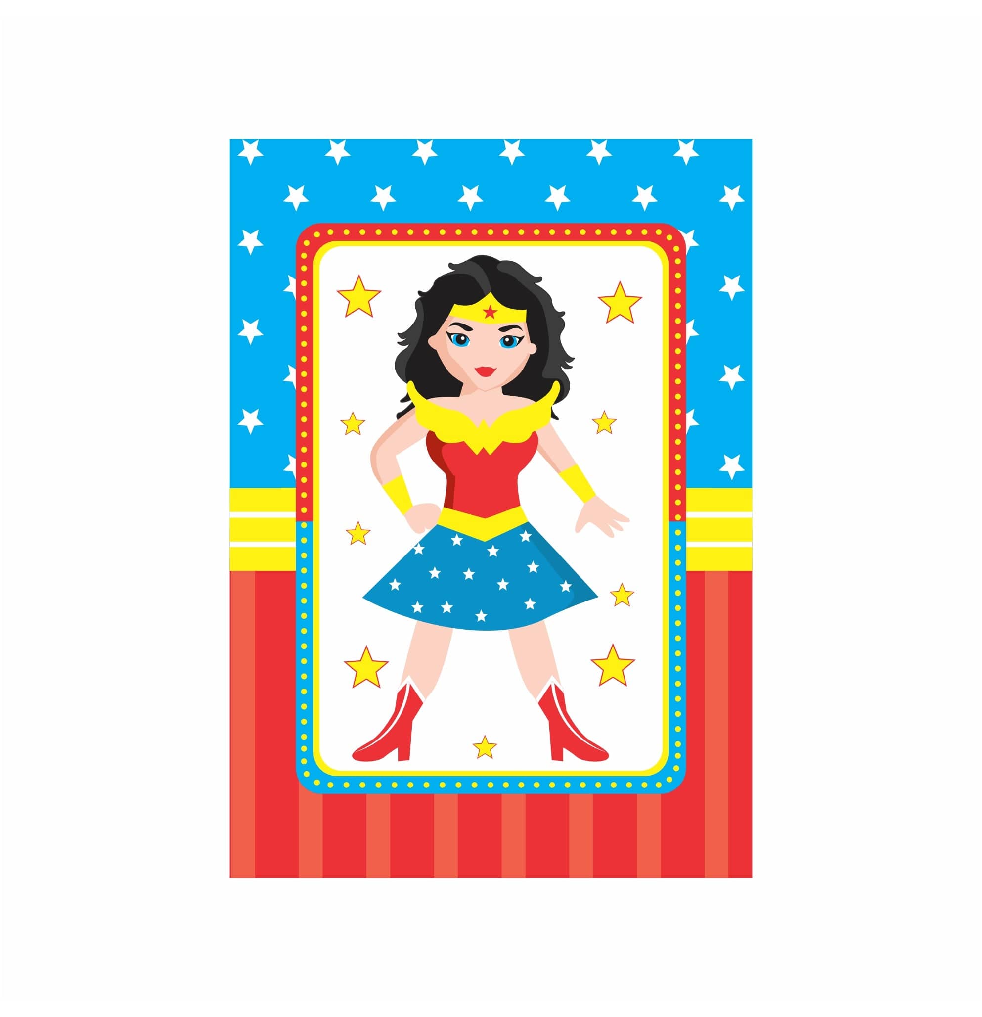 Wonder Woman Theme Centerpieces - Pack of 2 THEME PARTIES Pretty UR Party