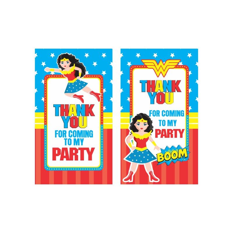 Wonder Woman Party Decorations Kit - 80 pieces Combo Pack BIRTHDAYS Pretty UR Party