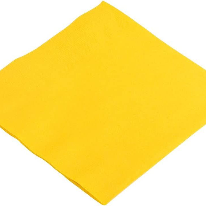 Yellow Paper Napkins - Pack of 20 THEME PARTIES Pretty UR Party