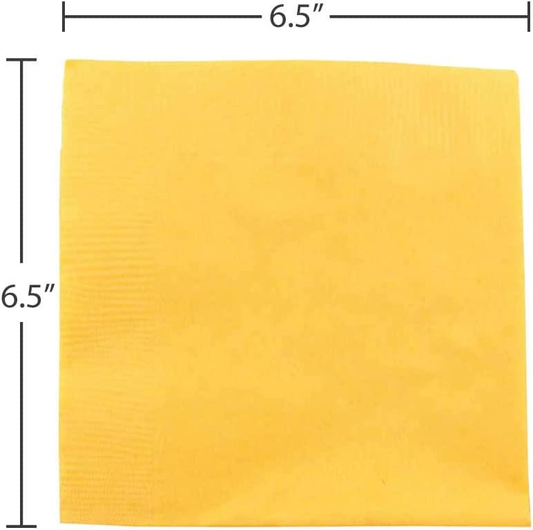 Yellow Paper Napkins - Pack of 20 THEME PARTIES Pretty UR Party