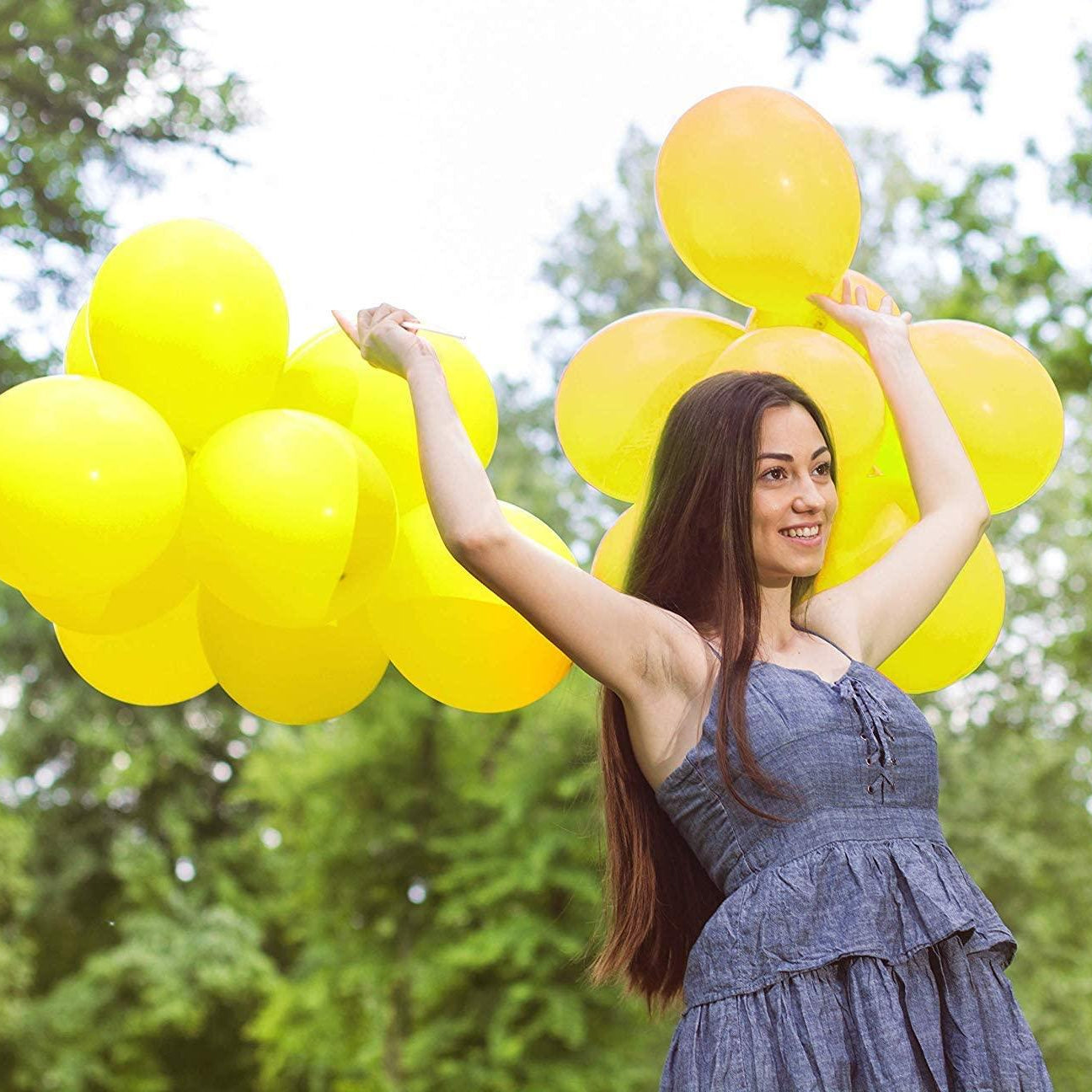 Yellow Latex Balloons - Pack of 50 ALL PARTY SUPPLIES Pretty UR Party