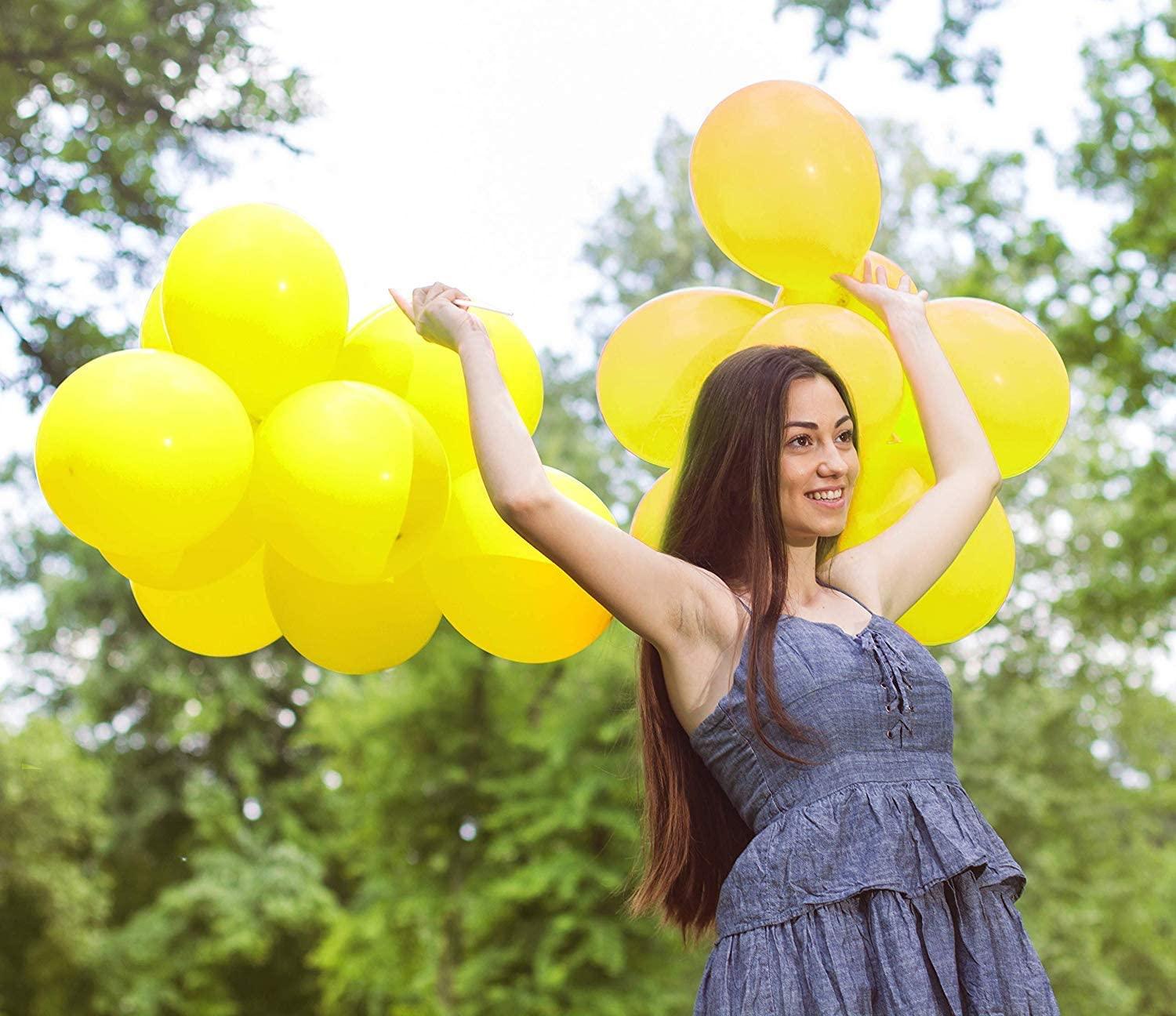 Yellow Latex Balloons - Pack of 50 ALL PARTY SUPPLIES Pretty UR Party