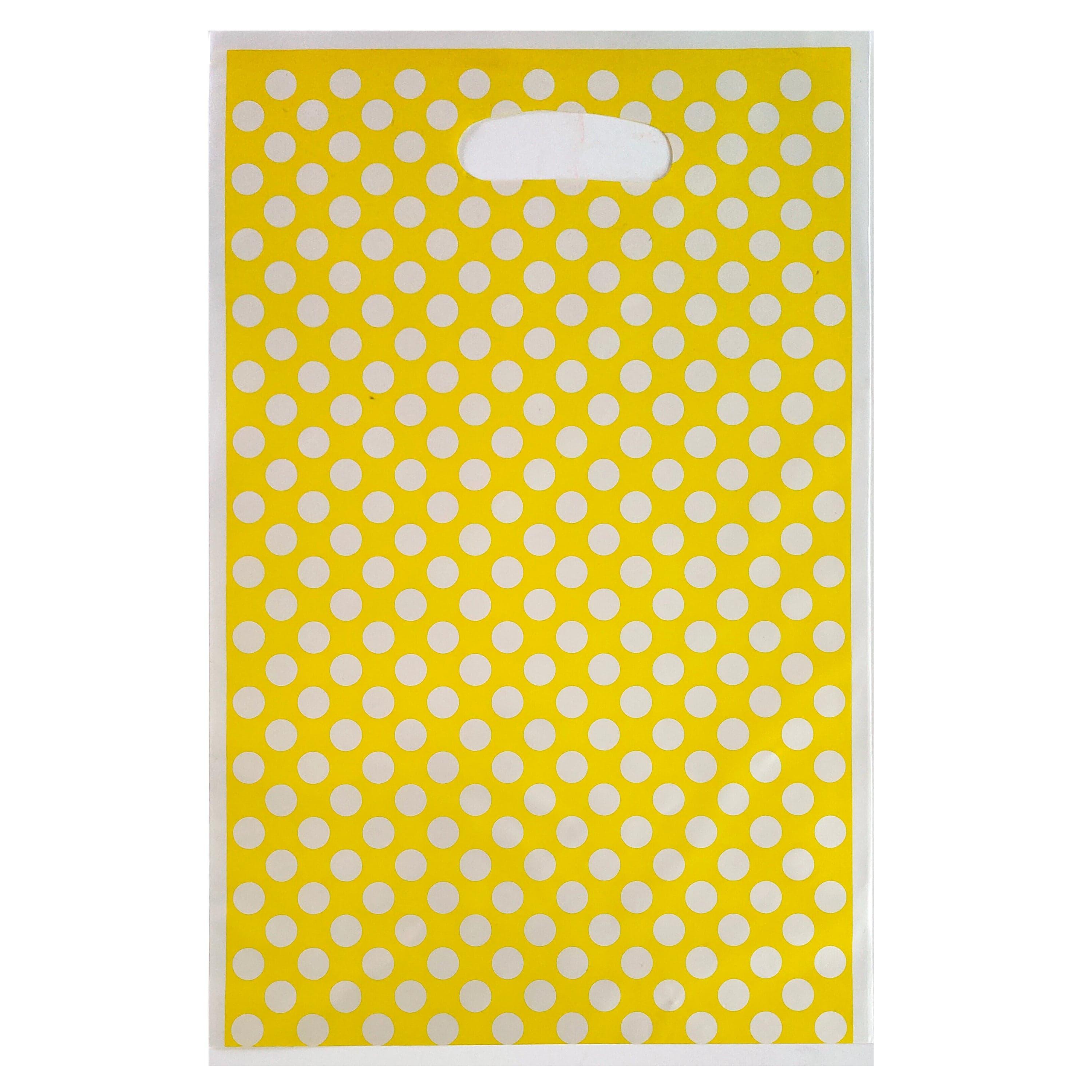 Yellow Polka Dots Loot Bag ALL PARTY SUPPLIES Pretty UR Party