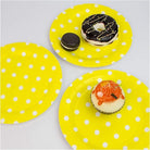 Yellow Polka Dots Paper Plates - Pack of 10 THEME PARTIES Pretty UR Party