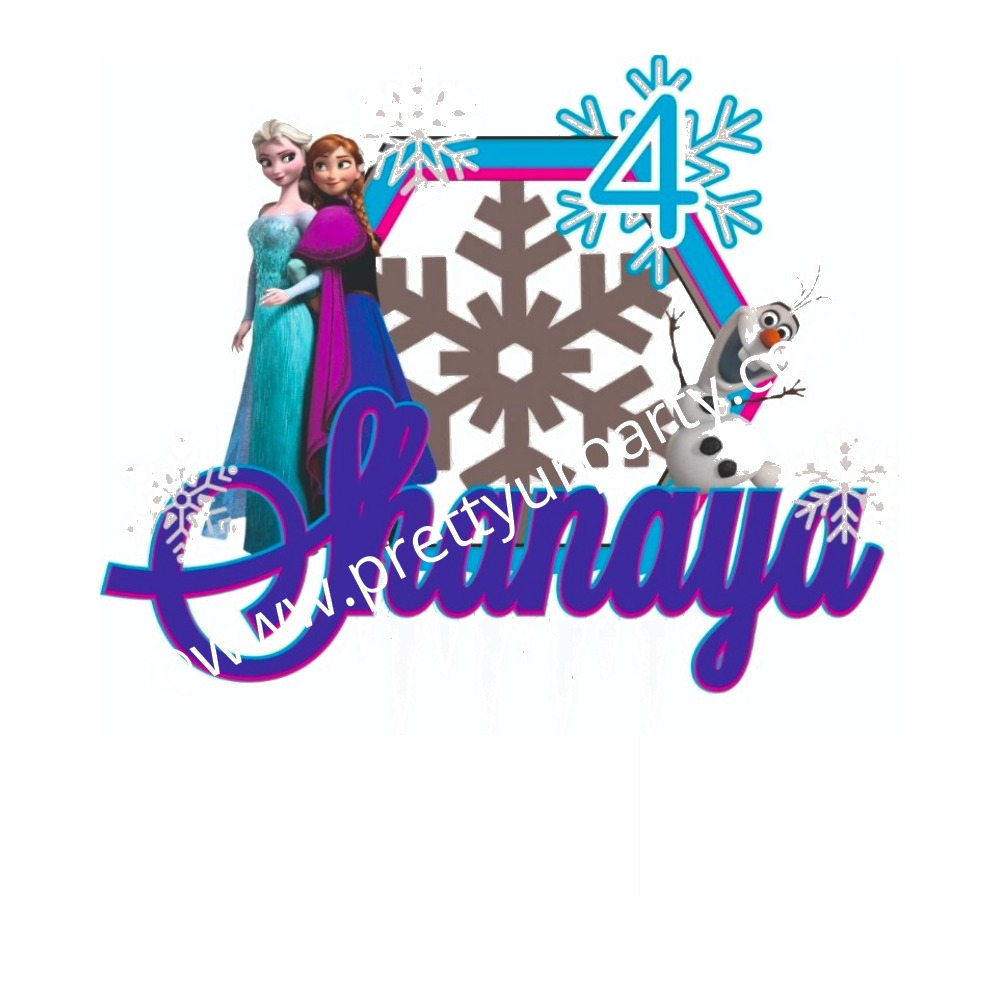 Snow Princess Cake Topper