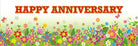 Happy Anniversary Banner ALL PARTY SUPPLIES Pretty UR Party