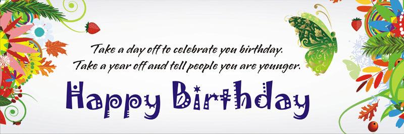 Happy Birthday Celebration Banner ALL PARTY SUPPLIES Pretty UR Party