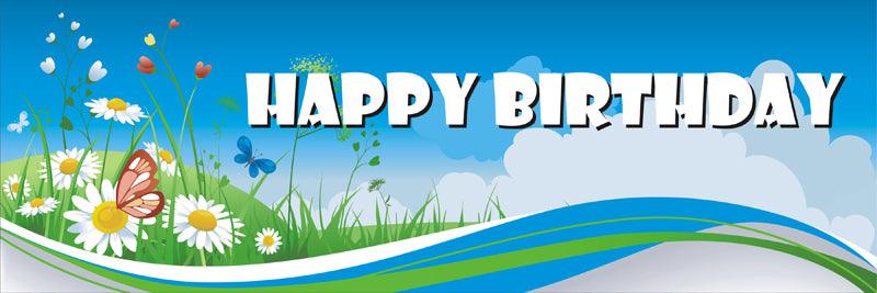 Happy Birthday Banner ALL PARTY SUPPLIES Pretty UR Party