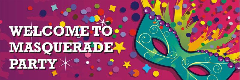 Masquerade Party Banner ALL PARTY SUPPLIES Pretty UR Party