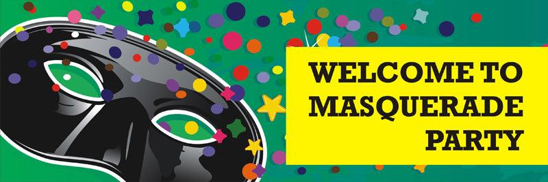 Masquerade Party Banner ALL PARTY SUPPLIES Pretty UR Party