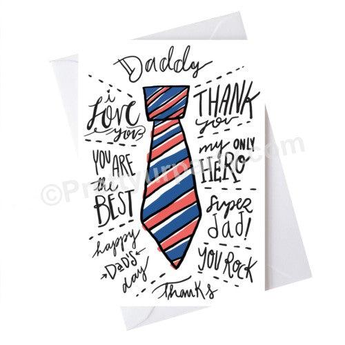 Father's Day Daddy I Love You Card ALL PARTY SUPPLIES Pretty UR Party