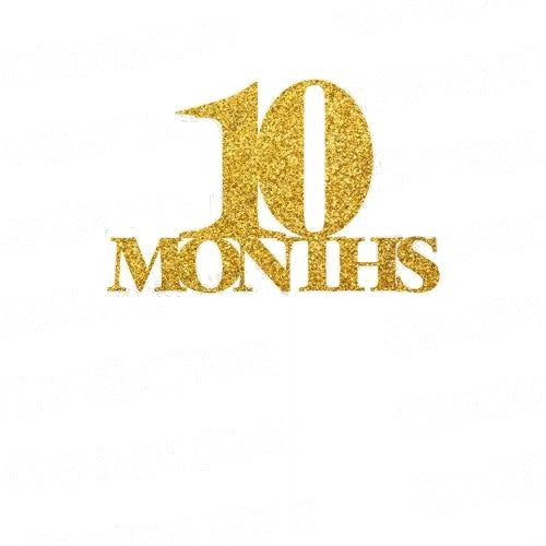 10 Months Cake Topper