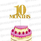 10 Months Cake Topper HANDCRAFTED Pretty UR Party
