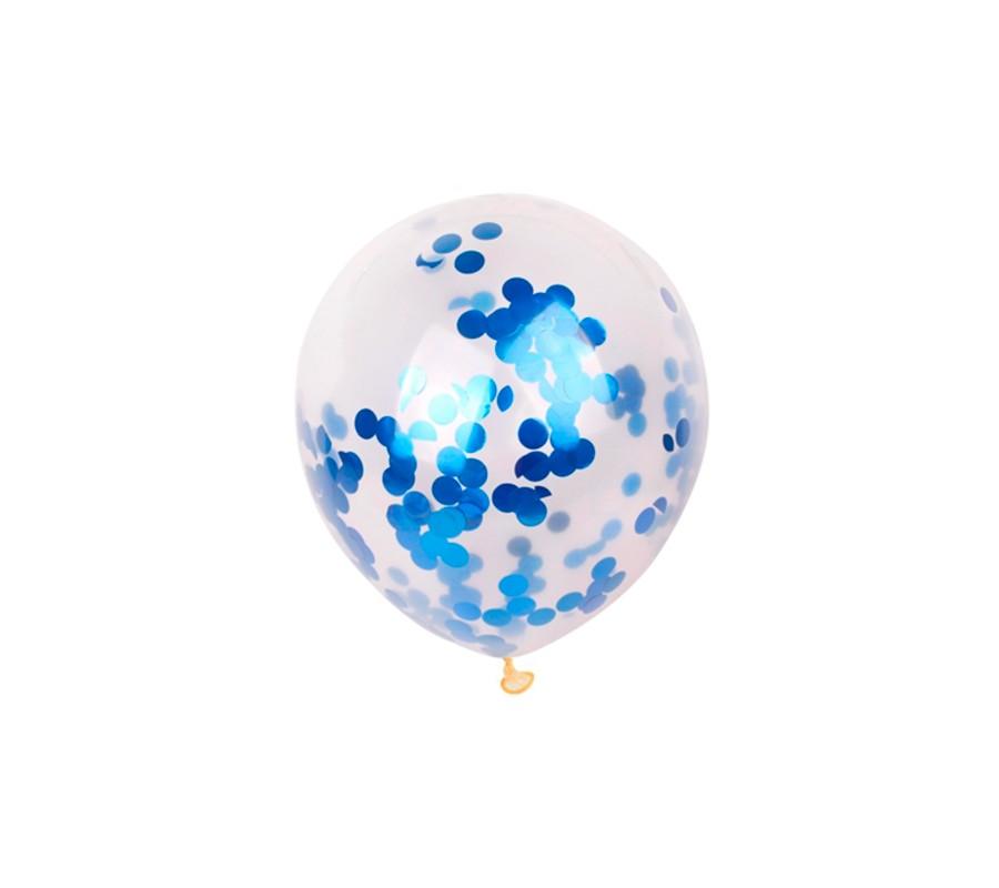 Blue Confetti Balloons ALL PARTY SUPPLIES Pretty UR Party