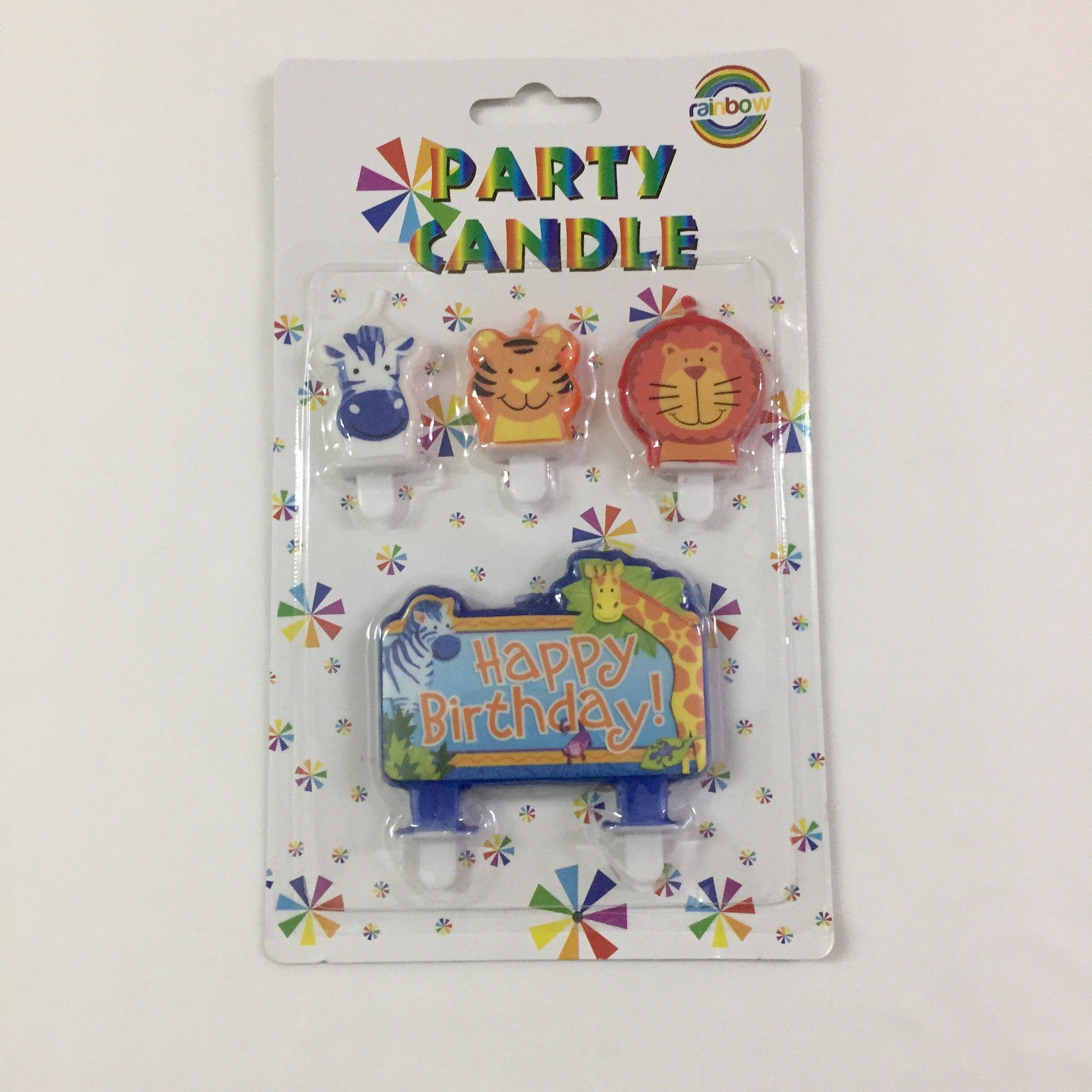 Jungle Animals HB Candle THEME PARTIES Pretty UR Party