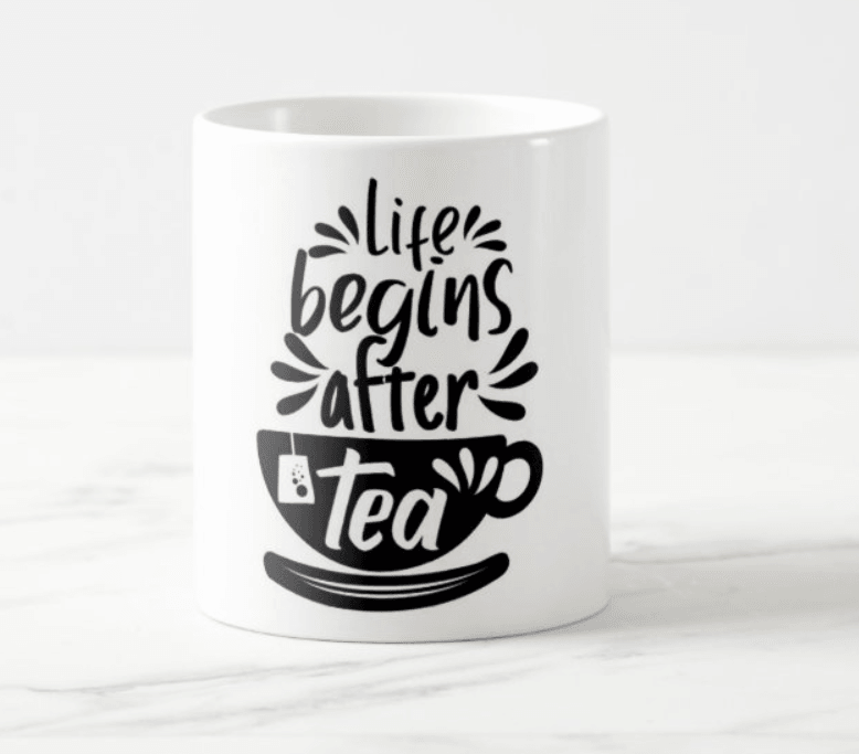 Life Begins After Tea Mug RETURN GIFTS Pretty UR Party