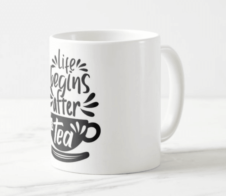 Life Begins After Tea Mug RETURN GIFTS Pretty UR Party