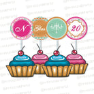 Vintage Glam Cupcake Toppers THEME PARTIES Pretty UR Party